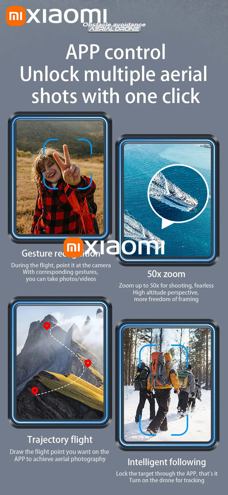 SKYPOINT Xiaomi YK8 Pro Drone 8K Aerial HD Professional Omnidirectional infrared Intelligent Obstacle Avoidance 5G WIFI Brushless Drone