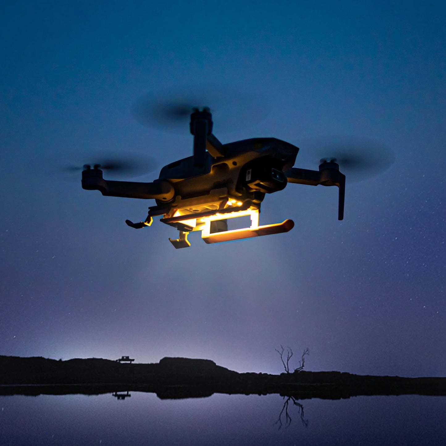 SKYPOINT Mini 2SE Colorful LED Landing Gear for DJI Mini 4K/Mini 2 Drone Accessory Foldable Landing Gear with Flash LED Lights