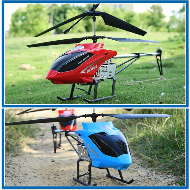 SKYPOINT Rc Helicopter With Remote Control Extra Durable Big Plane Toy For Kids Drone Model Outdoor 3.5CH 80cm Aircraft Large Helicoptero