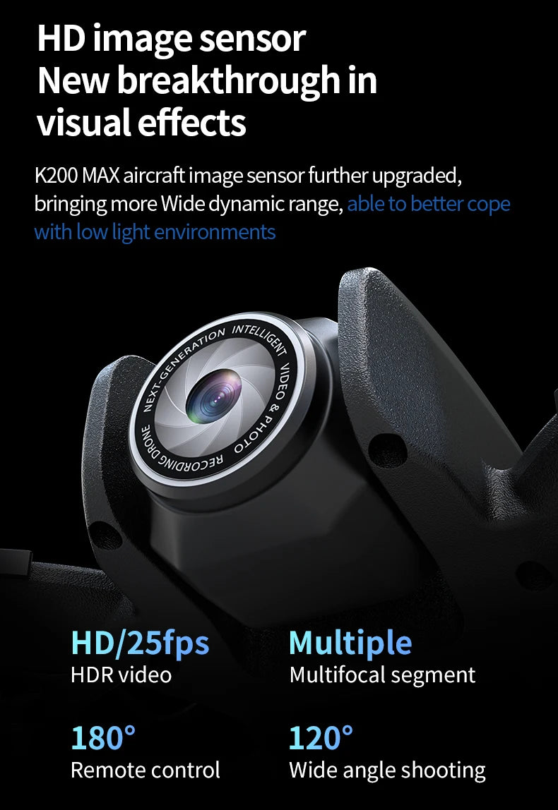 SKYPOINT NEW K200 MAX Drone Large Ultra HD Screen Remote 8K Aerial Vehicle GPS Brushless Motor Long Flight Time 5G Dual Camera Quadcopter