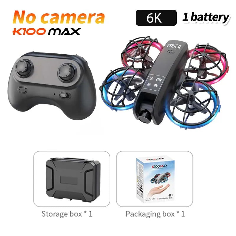 SKYPOINT K100 MAX Drone with 5KM Range 8K Dual Camera 180 Obstacle Avoidance HD Video FPV Optical Flow Quadcopter Aerial Photography Toy