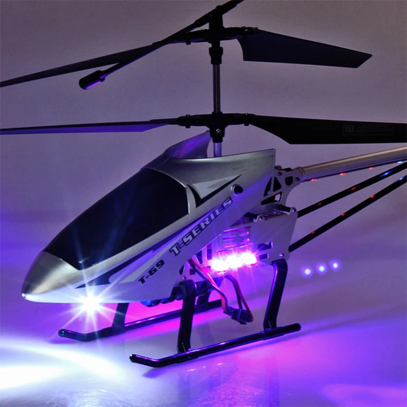 SKYPOINT Rc Helicopter With Remote Control Extra Durable Big Plane Toy For Kids Drone Model Outdoor 3.5CH 80cm Aircraft Large Helicoptero