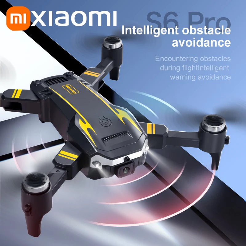 SKYPOINT Xiaomi S6 pro Drone Aerial 8K HD Professional Foldable Obstacle Avoidance Quadcopter Dual Camera GPS WIFI RC UAV Christmas Gifts