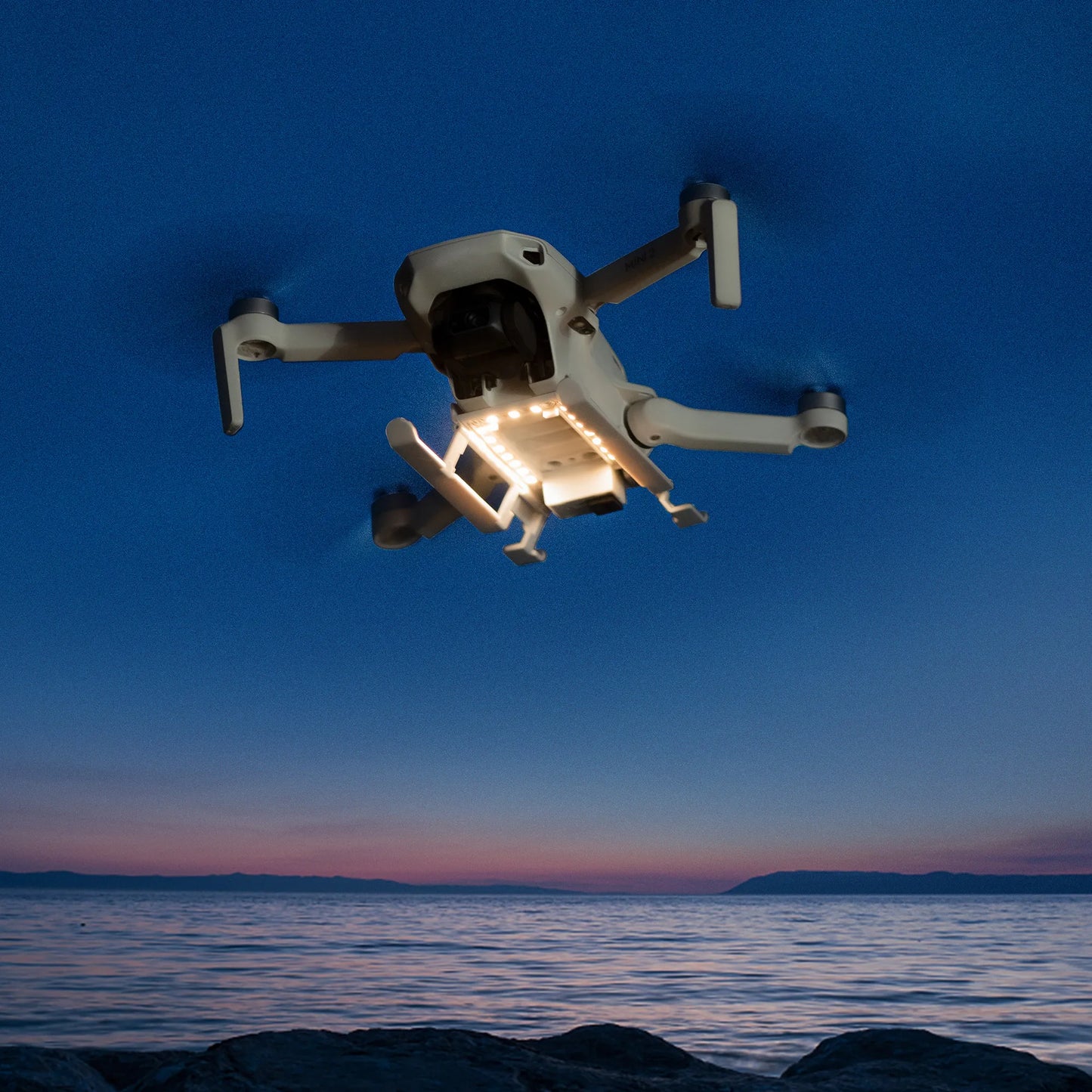 SKYPOINT Mini 2SE Colorful LED Landing Gear for DJI Mini 4K/Mini 2 Drone Accessory Foldable Landing Gear with Flash LED Lights