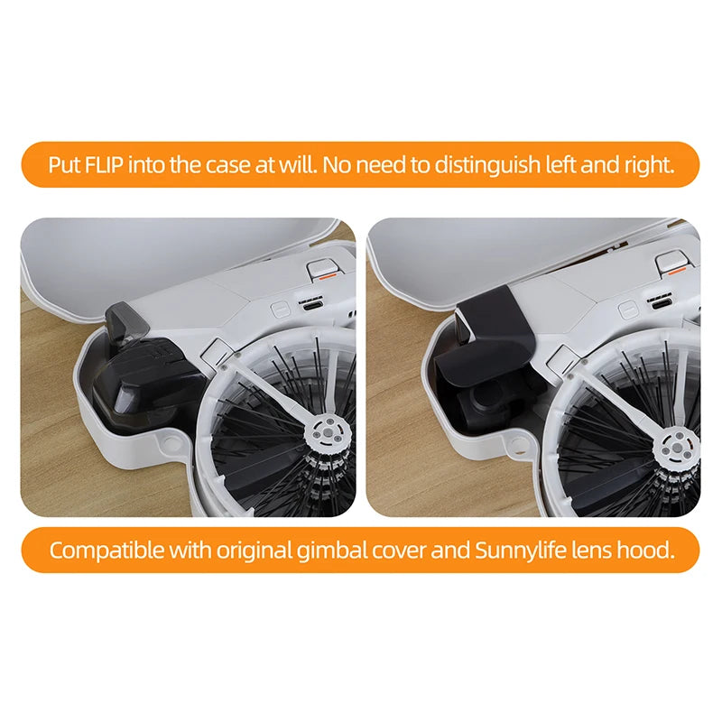 SKYPOINT For DJI Flip Drone Waterproof Shockproof Storage Case Portable Travel Bag with Lanyard Carry Box Drone Accessories