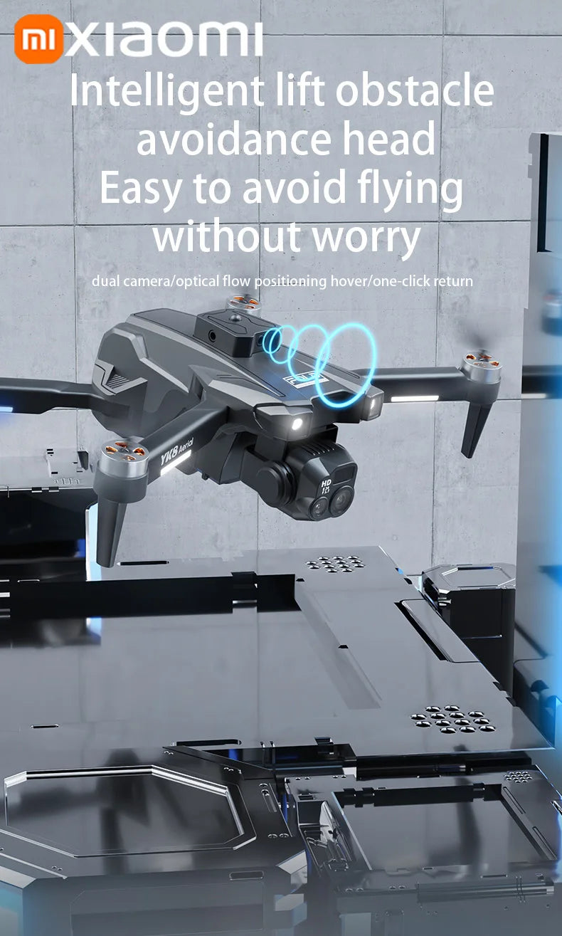 SKYPOINT Xiaomi YK8 Pro Drone 8K Aerial HD Professional Omnidirectional infrared Intelligent Obstacle Avoidance 5G WIFI Brushless Drone