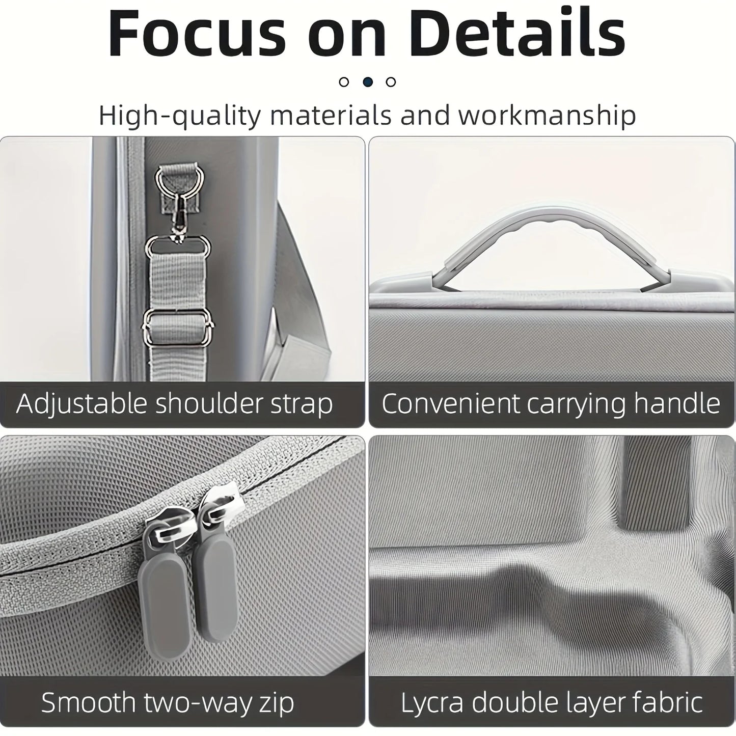 SKYPOINT Mini 4 Pro RC 2 Case, Large Capacity Portable PU Leather Storage Bag for DJI Mini 4 Pro Fly More Combo Drone RC2 Controller Kit