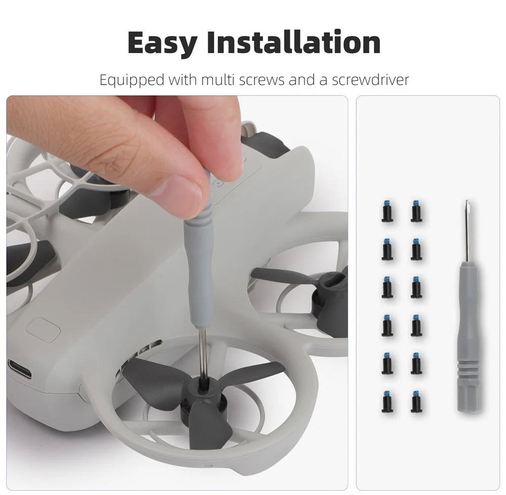 SKYPOINT Propeller Drone Blade Props For DJI NEO Storage Case Replacement Kit Light Weight Colorful Wing Fans Low Noise Accessories Set