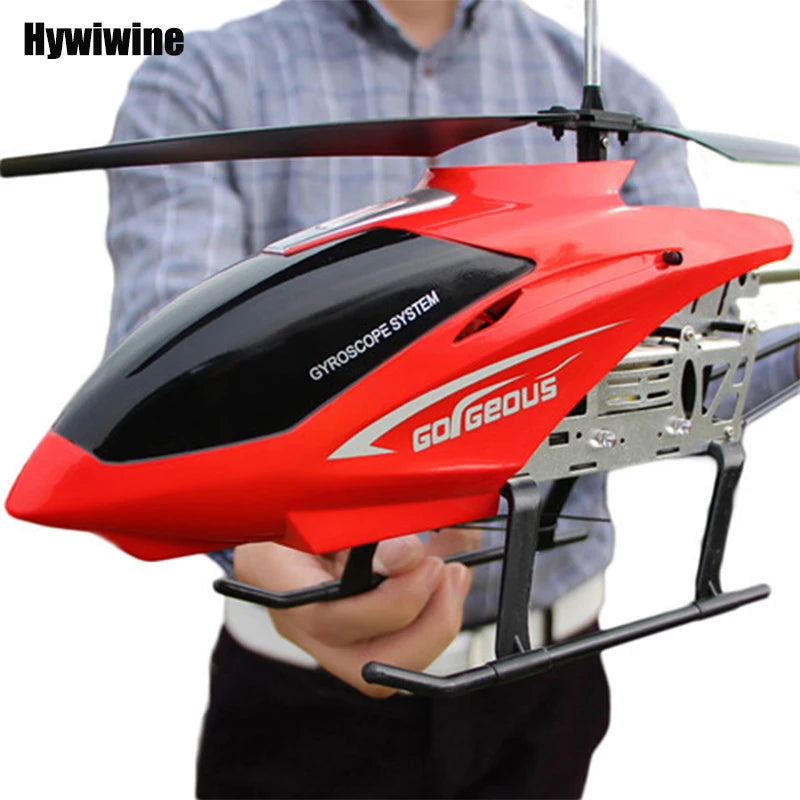 SKYPOINT Rc Helicopter With Remote Control Extra Durable Big Plane Toy For Kids Drone Model Outdoor 3.5CH 80cm Aircraft Large Helicoptero