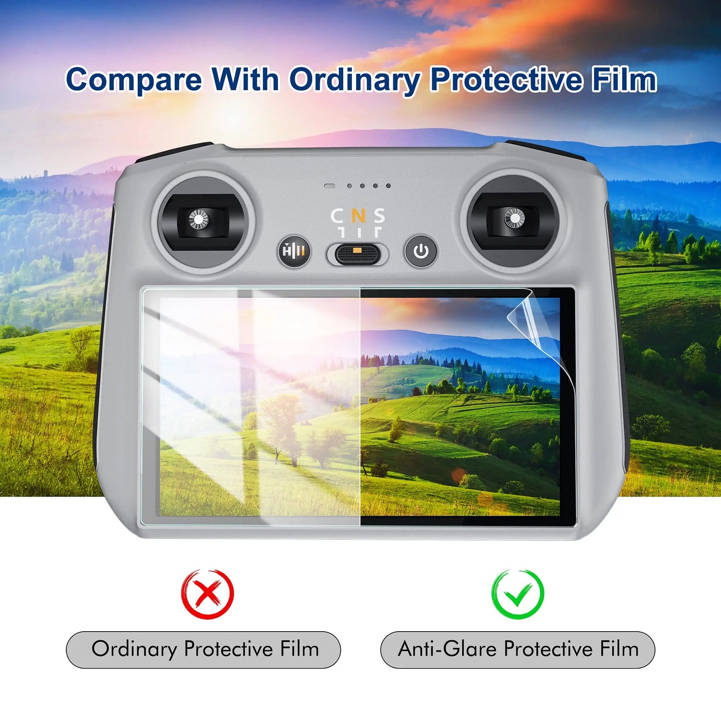 SKYPOINT Tempered Glass for DJI Mini 4 Pro RC 2 Remote Control Screen Protector for DJI Mini4 Pro RC2 Anti-scratch Film Glass Accessories