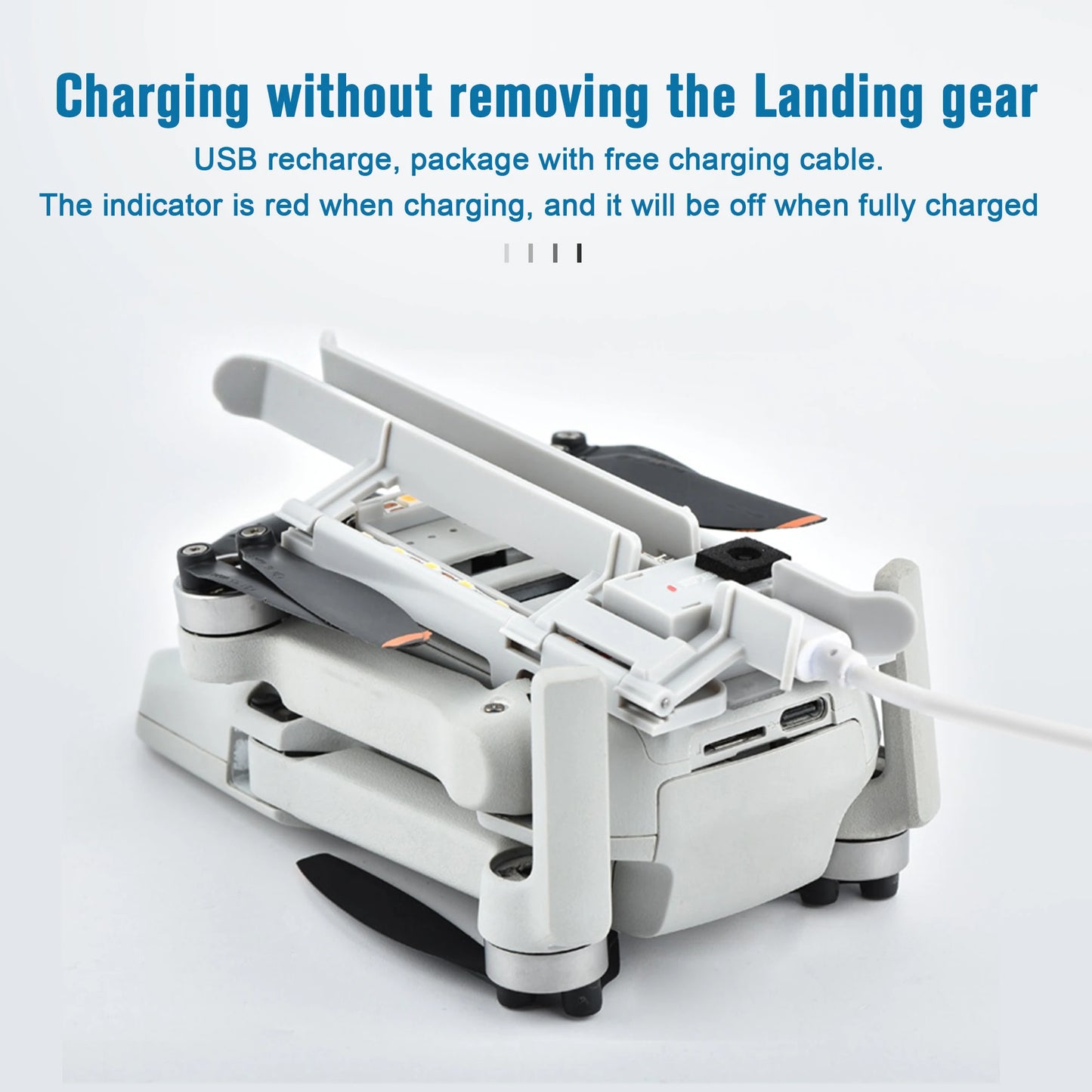 SKYPOINT Mini 2SE Colorful LED Landing Gear for DJI Mini 4K/Mini 2 Drone Accessory Foldable Landing Gear with Flash LED Lights