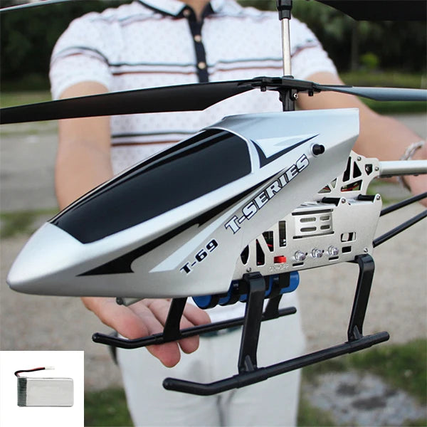 SKYPOINT Rc Helicopter With Remote Control Extra Durable Big Plane Toy For Kids Drone Model Outdoor 3.5CH 80cm Aircraft Large Helicoptero