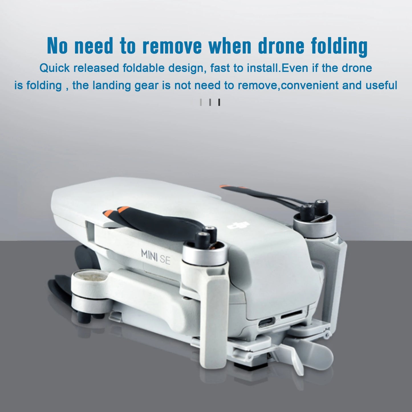 SKYPOINT Mini 2SE Colorful LED Landing Gear for DJI Mini 4K/Mini 2 Drone Accessory Foldable Landing Gear with Flash LED Lights