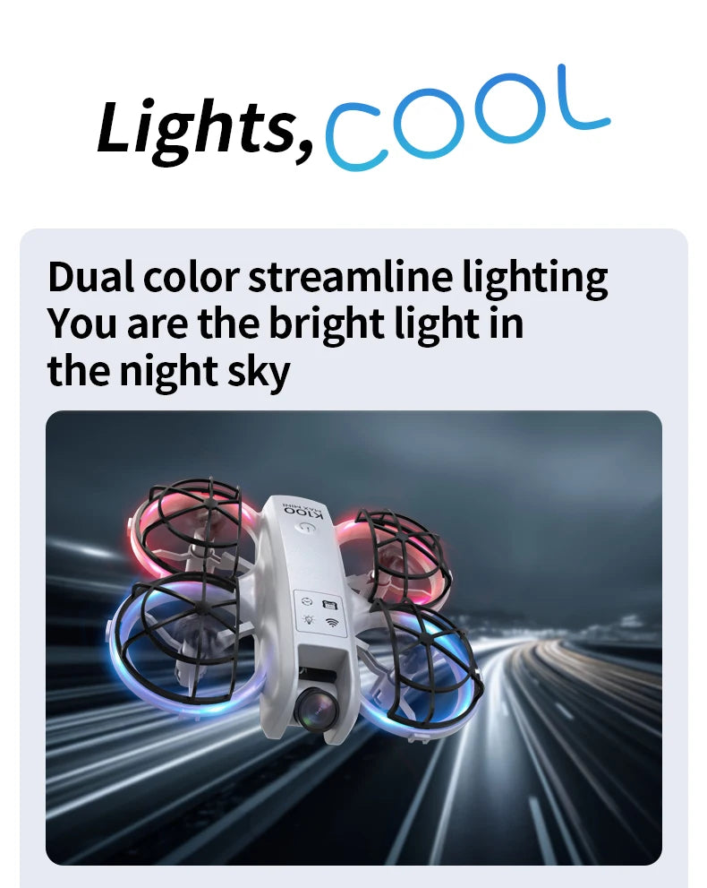 SKYPOINT K100 MAX Drone with 5KM Range 8K Dual Camera 180 Obstacle Avoidance HD Video FPV Optical Flow Quadcopter Aerial Photography Toy