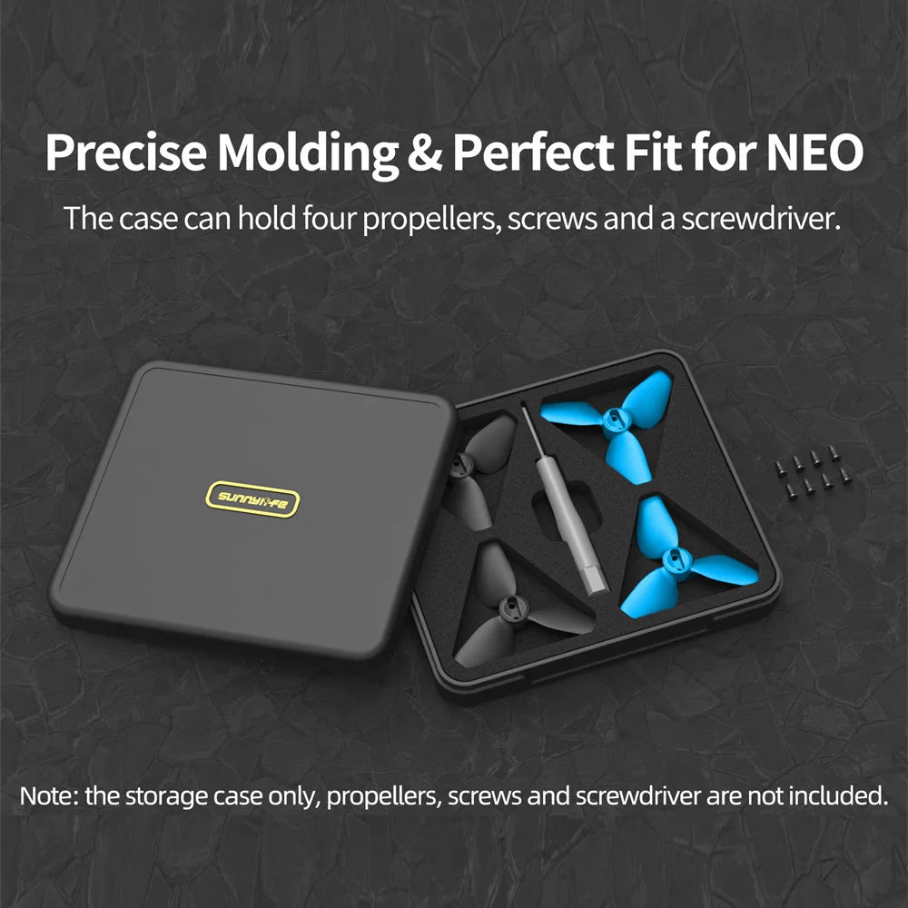 SKYPOINT Propeller Drone Blade Props For DJI NEO Storage Case Replacement Kit Light Weight Colorful Wing Fans Low Noise Accessories Set