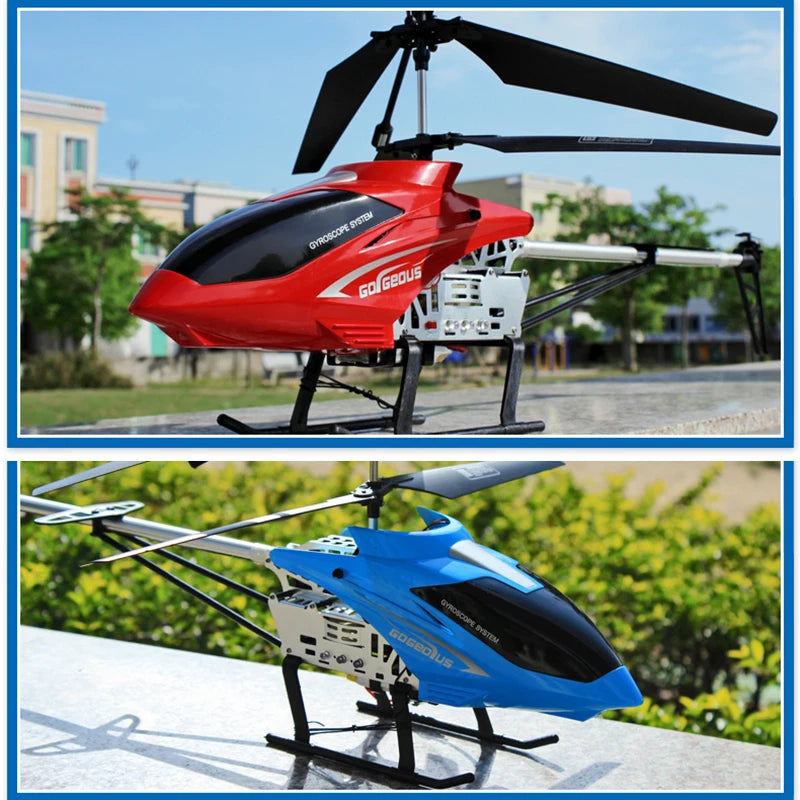 SKYPOINT Rc Helicopter With Remote Control Extra Durable Big Plane Toy For Kids Drone Model Outdoor 3.5CH 80cm Aircraft Large Helicoptero