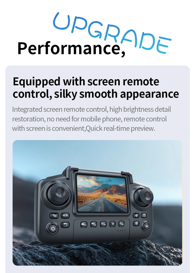 SKYPOINT K100 MAX Drone with 5KM Range 8K Dual Camera 180 Obstacle Avoidance HD Video FPV Optical Flow Quadcopter Aerial Photography Toy