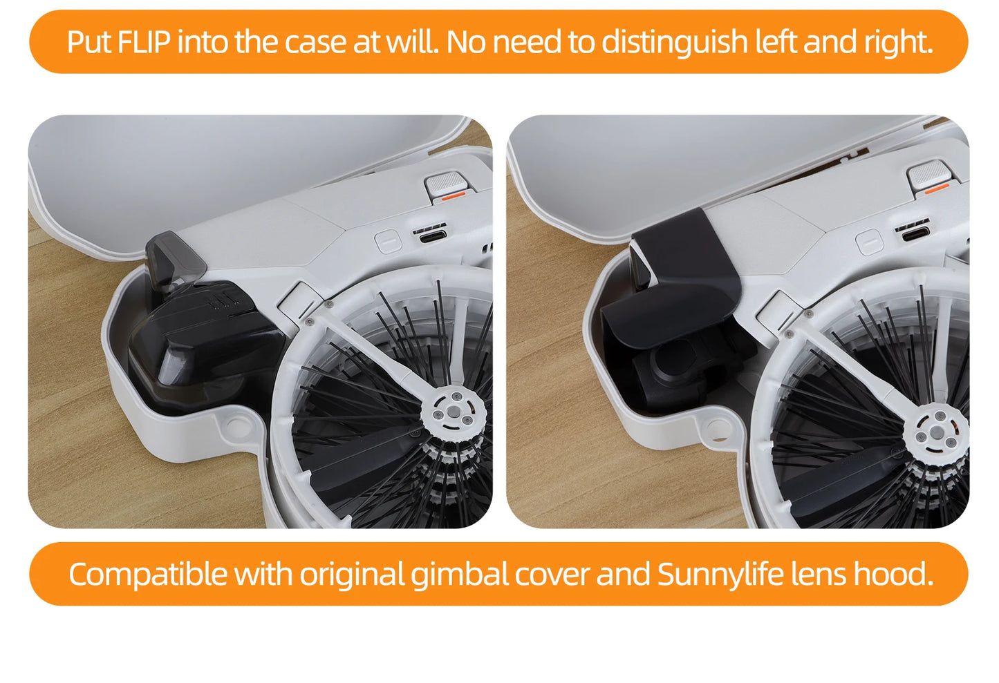 SKYPOINT For DJI Flip Drone Waterproof Shockproof Storage Case Portable Travel Bag with Lanyard Carry Box Drone Accessories