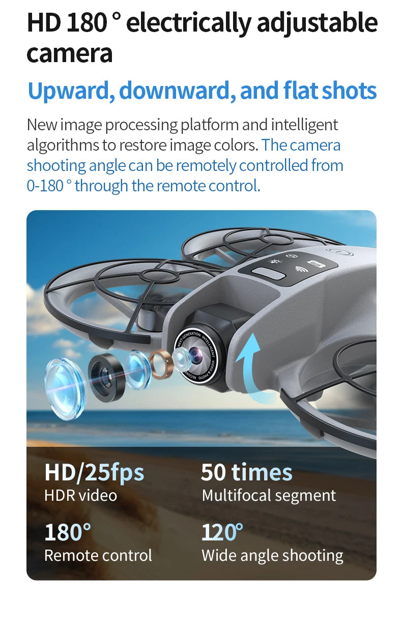 SKYPOINT NEW K200 MAX Drone Large Ultra HD Screen Remote 8K Aerial Vehicle GPS Brushless Motor Long Flight Time 5G Dual Camera Quadcopter